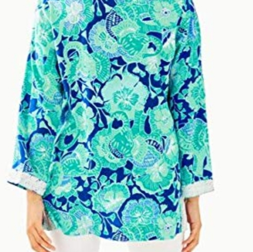 Lilly Pulitzer Renato Tunic New with tags Gorgeous Lilly Top! $178 Retail!! - Picture 4 of 16
